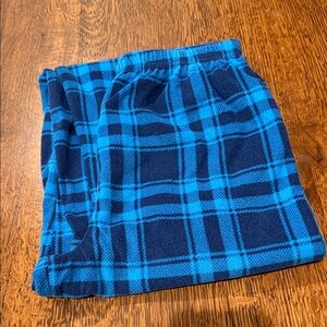 Cuddl Duds Blue Plaid bottoms